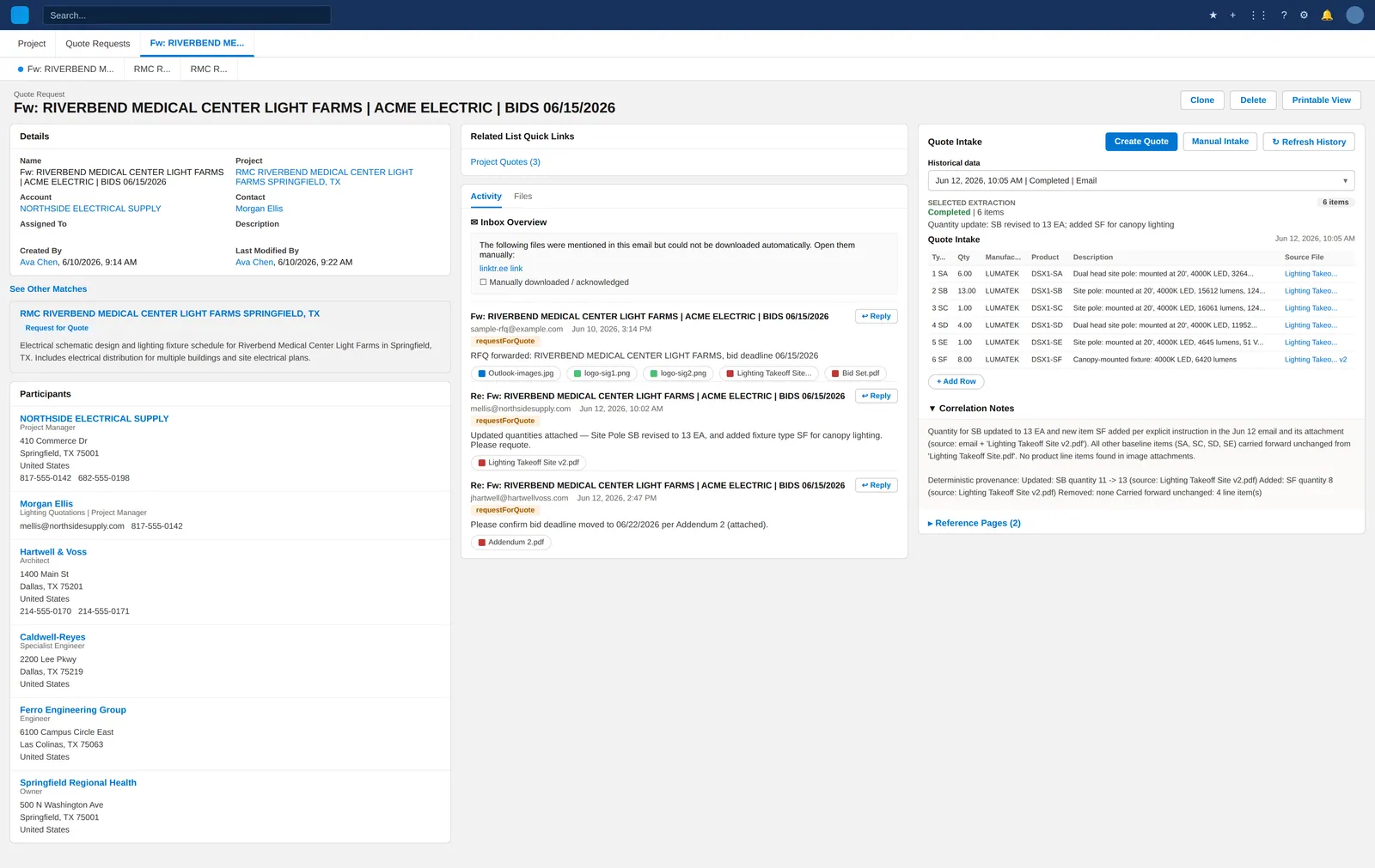 From Email to Quote-Ready Without a Rep Touching Salesforce
